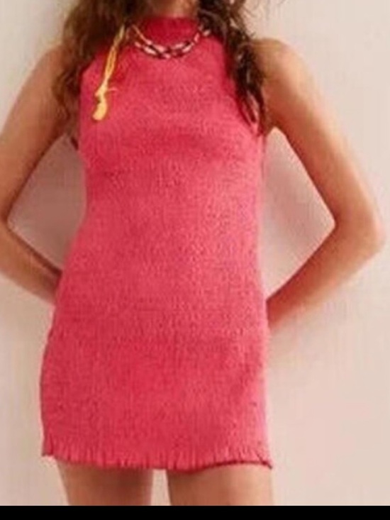 Free People Dresses & Skirts - FREE PEOPLE IYLA SMOCKED SLEEVELESS MINI DRESS HOT PINK SP